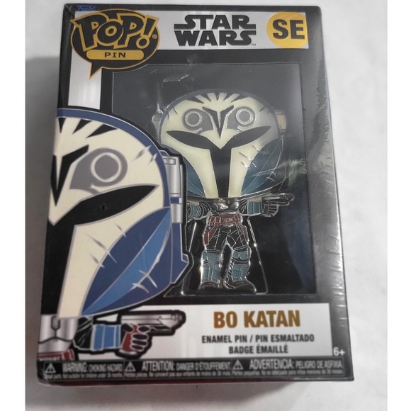 Funko Pop! Star Wars Bo Katan Enamel Pin Badge Mandalorian Collectible - Picture 6 of 6